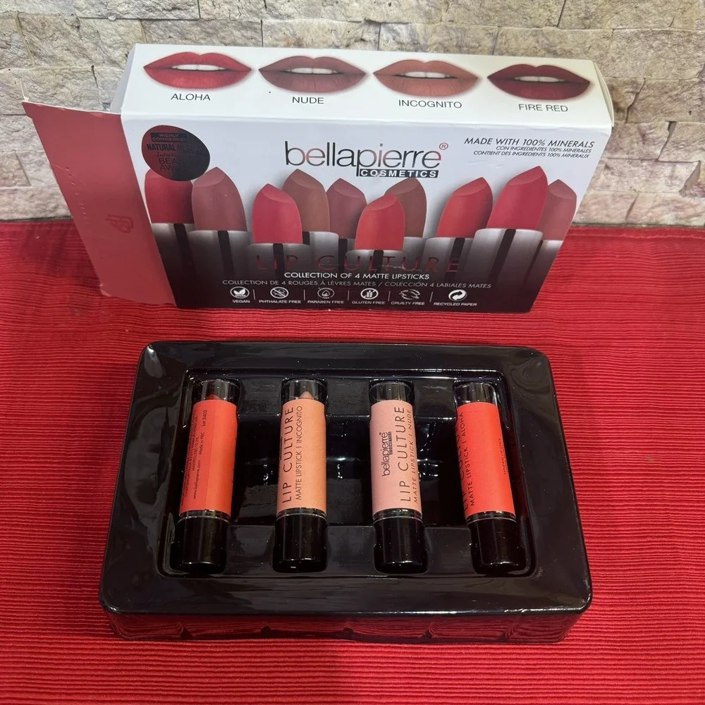 bellapierre‎ Cosmetics Lip Culture Collection of 4 Matte Lipsticks ~ NIB